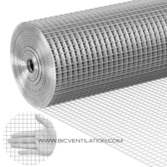 Galvanized Welded Mesh 19×19 mm, Ø1.45 mm, 1.0×25 m 